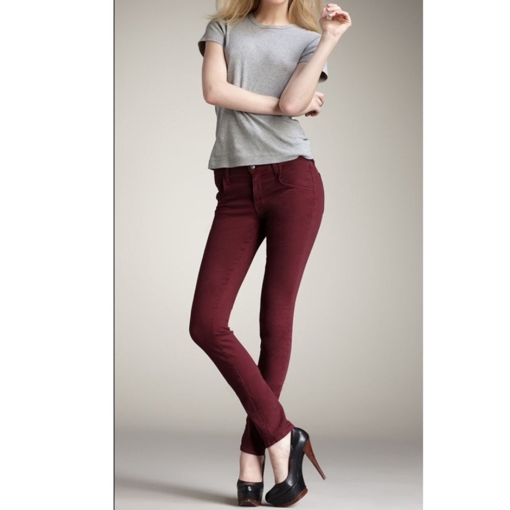 Joe's Jeans skinny vidionaire Deep Red Skinny Pants/Jeans 25